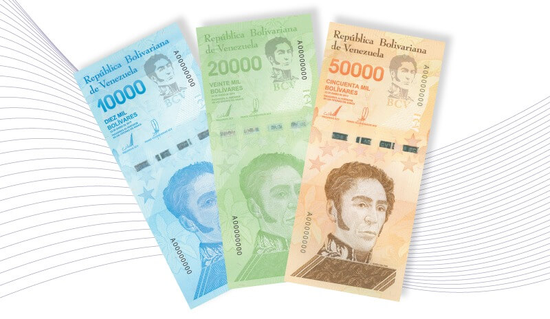 Venezuela nuevamente amplía su cono monetario con tres nuevos billetes.