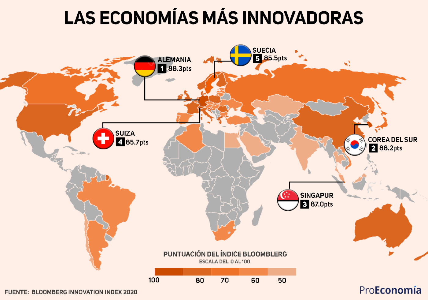 La economías más innovadoras del mundo